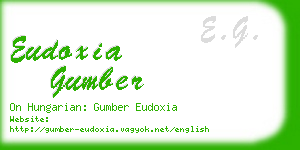eudoxia gumber business card